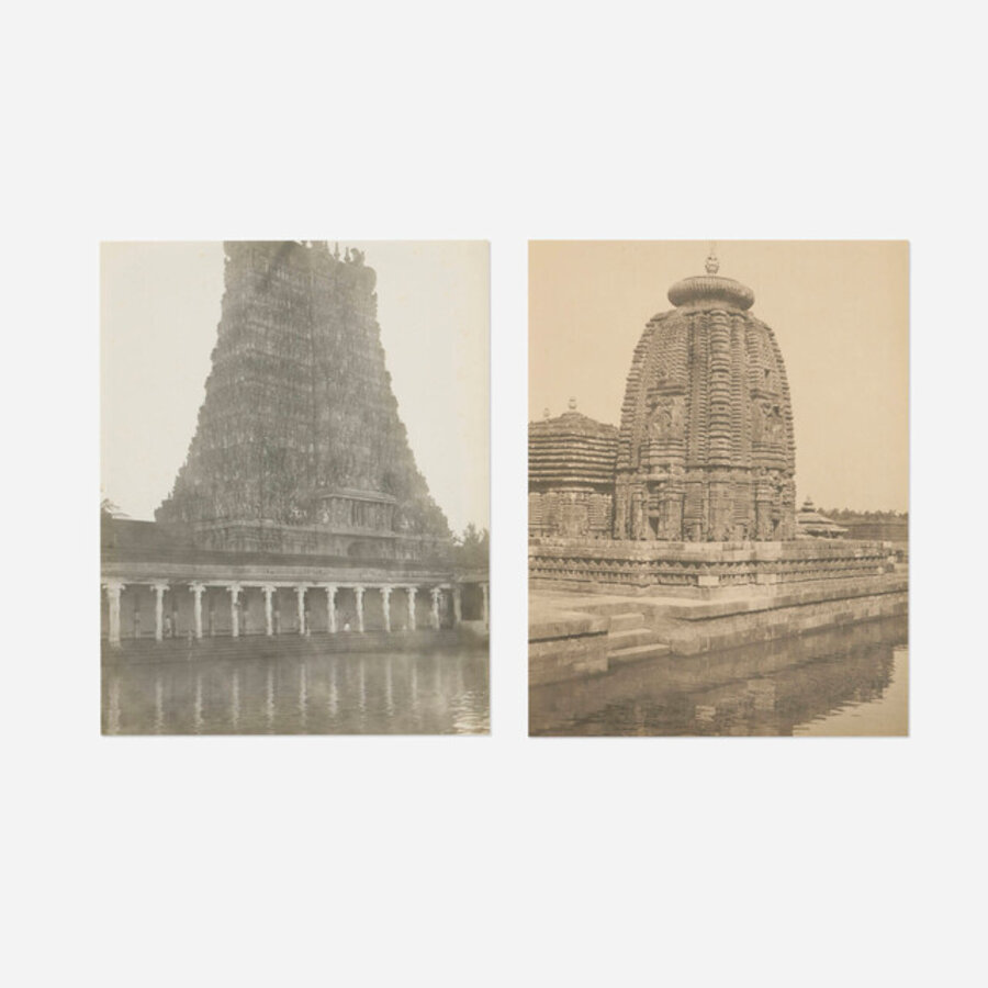 Lingaraja Temple in Bhubaneswar, Odisha, India; Meenakshi Amman Temple in Madurai, Tamil Nadu, India (two works)