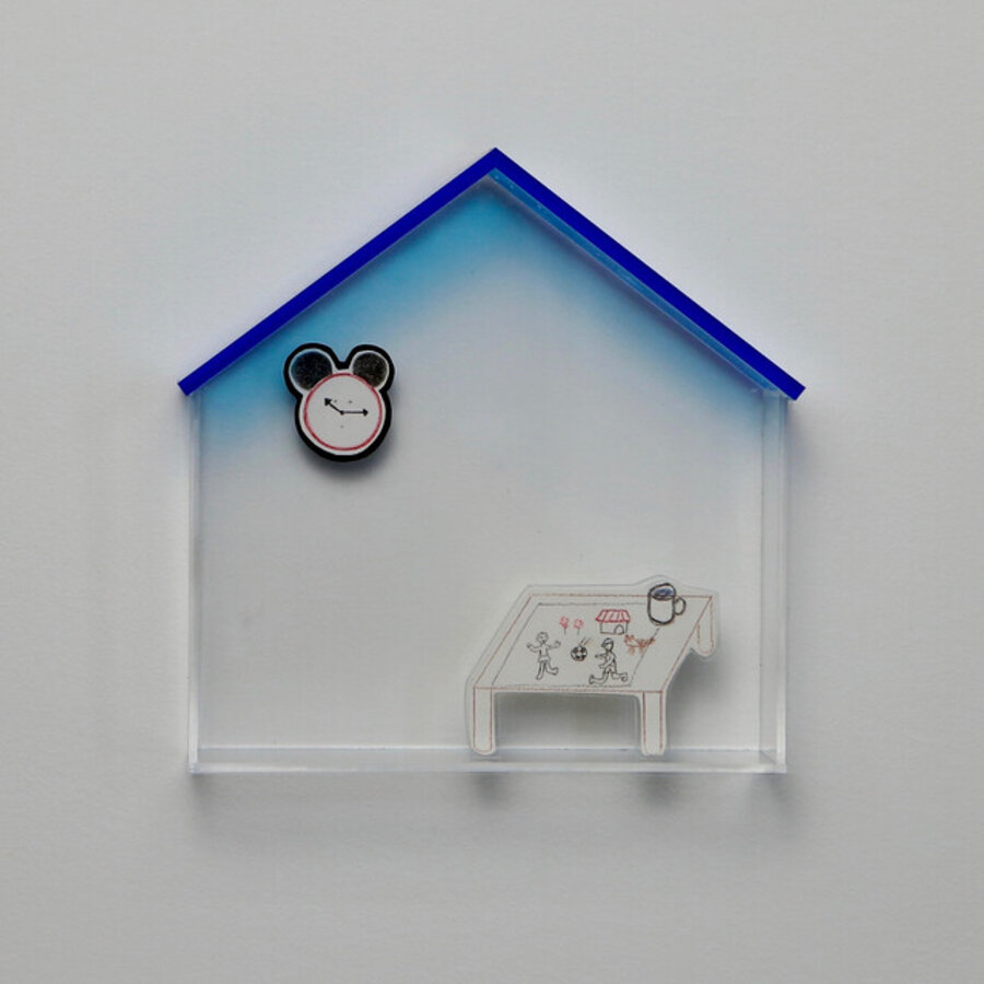 House with a Table and a Clock
