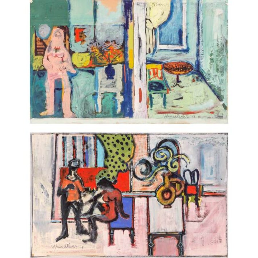 (i) Untitled, Woman in Interior; (ii) Untitled, Couple in Interior