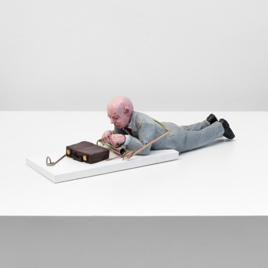 Businessman Trapped