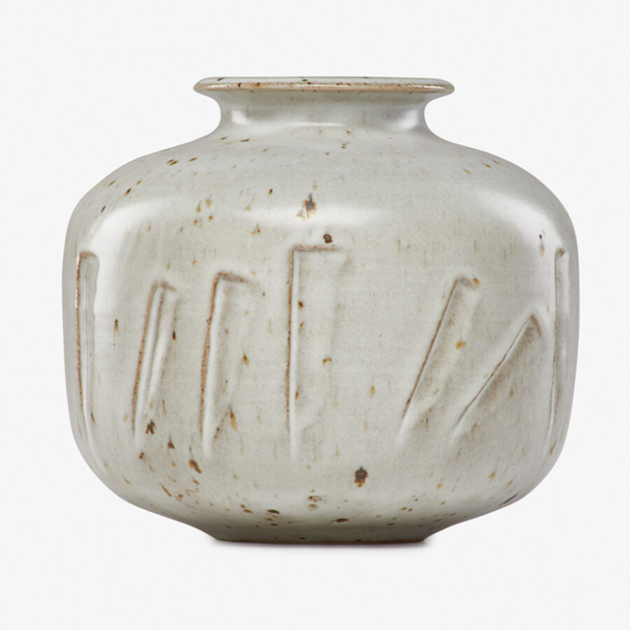 Vase with carved design, Alfred, NY