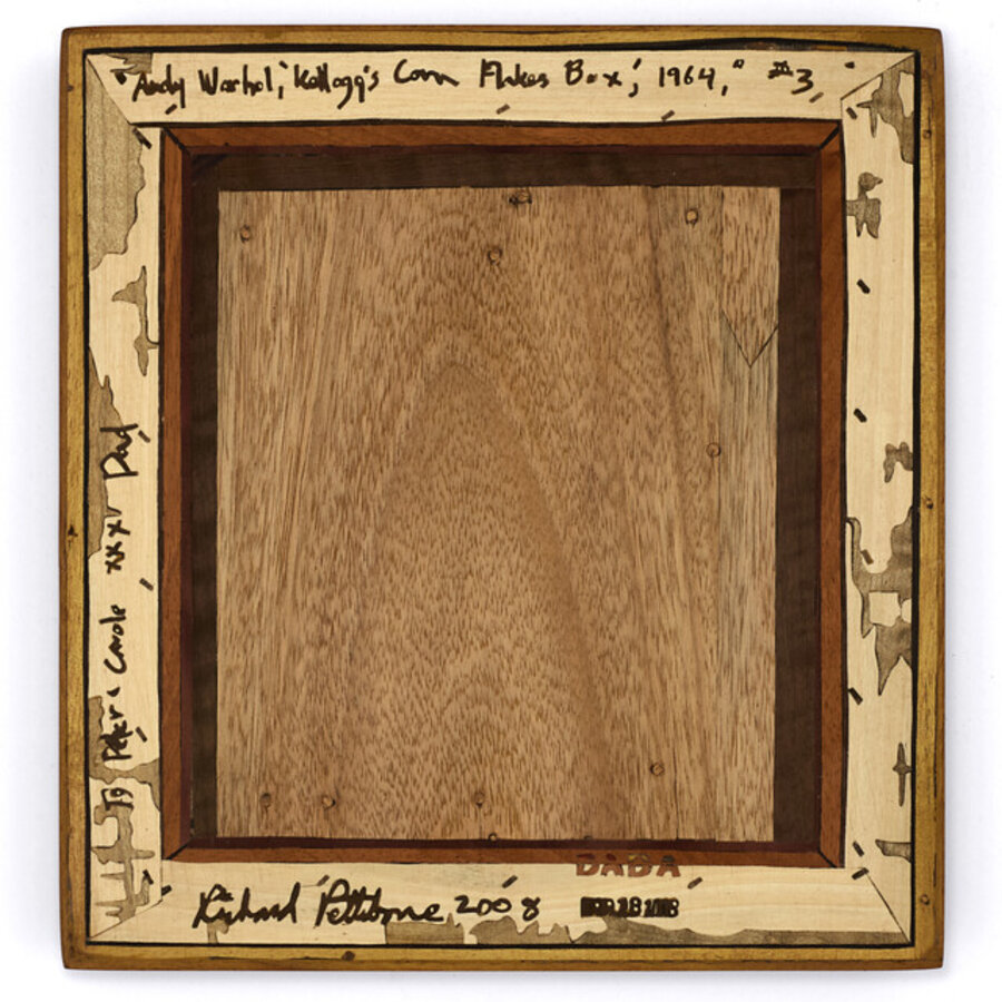 Verso (Richard Pettibone, Andy Warhol 'Corn Flakes Box' 1964 #3, 2008)