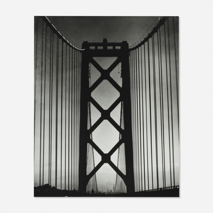 Street Bridge, Pattern in Steel and Shadows, Los Angeles, California