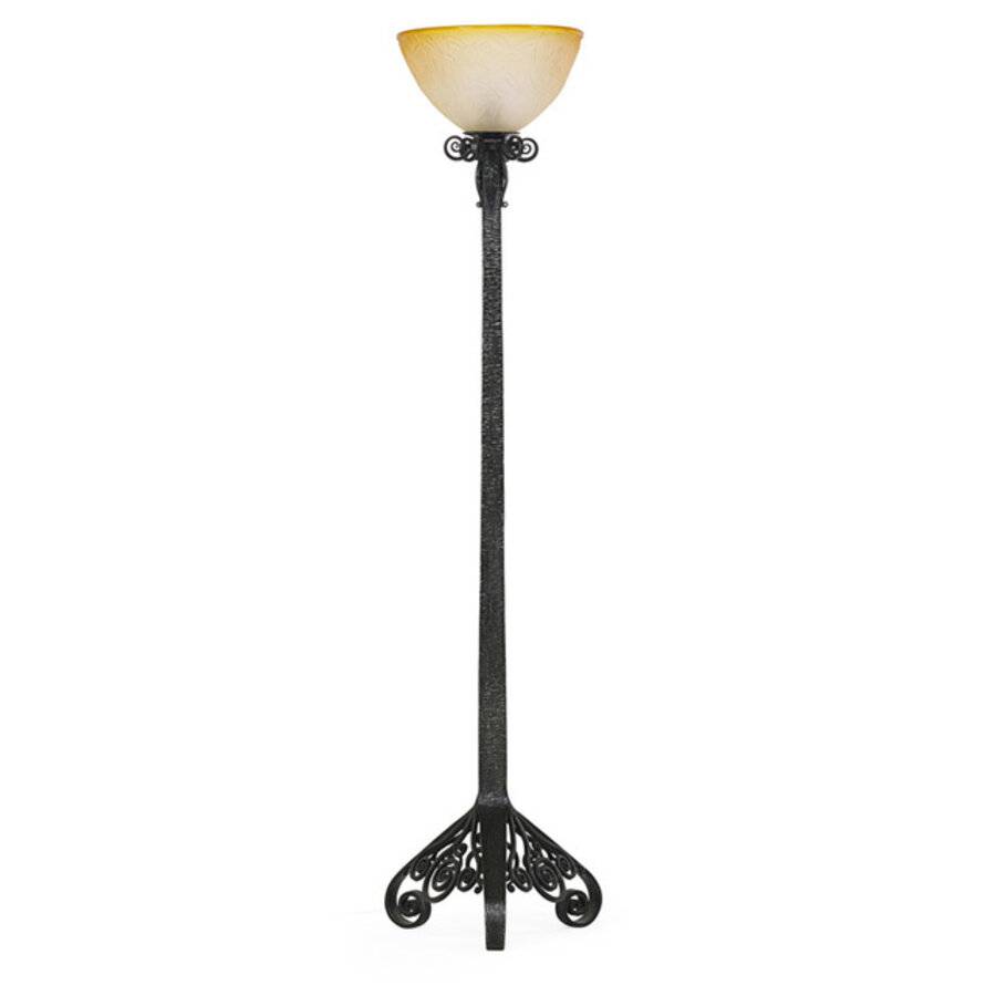 Floor lamp with contemporary shade, France