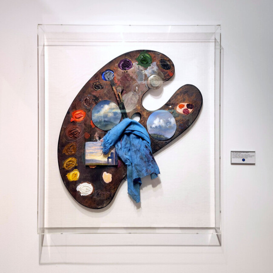 Jane Hammond - Artist's Palette (mixed media painting-sculpture, from the Estate of fmr. Metropolitan Museum EVP Ashton Hawkins)