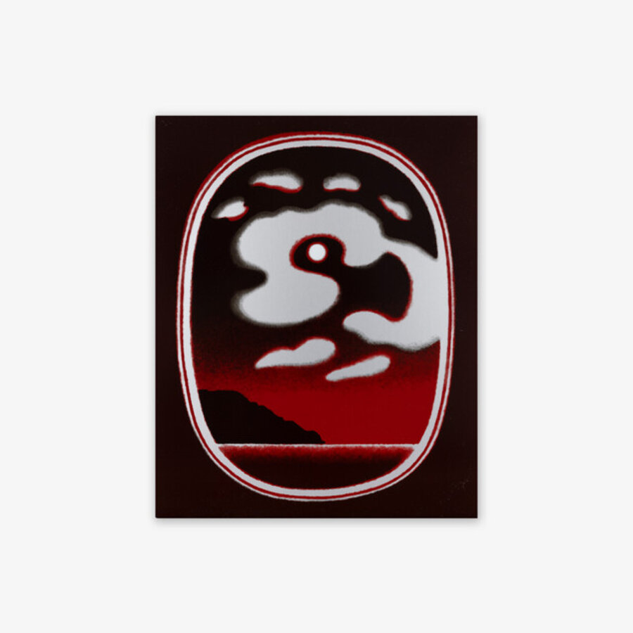 Pleine lune nuages gris (Red)