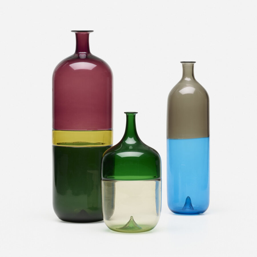 collection of three vases