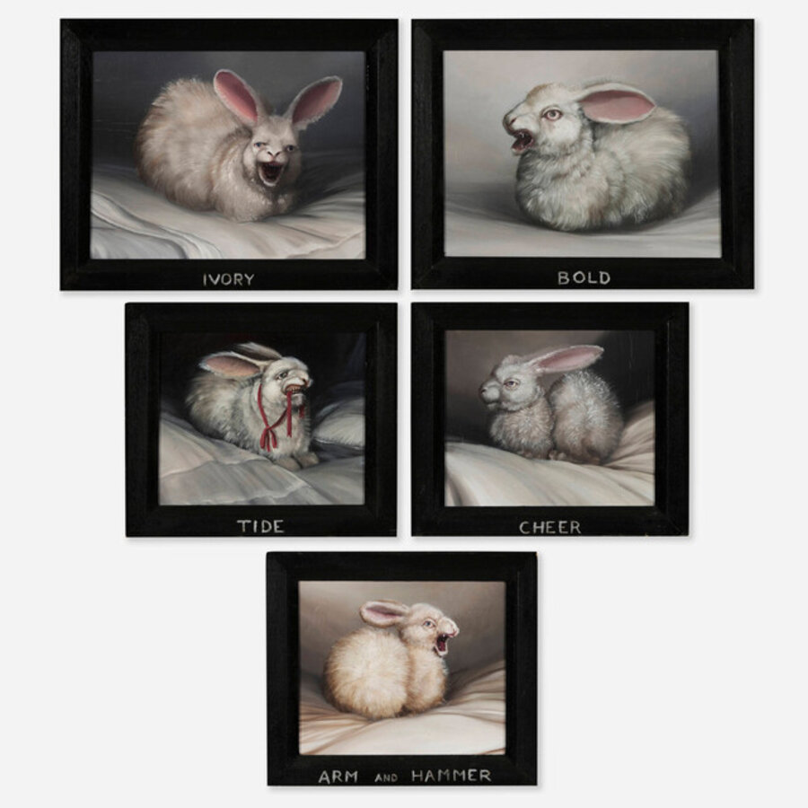 Tide; Bold; Arm & Hammer; Cheer; Ivory (five works)