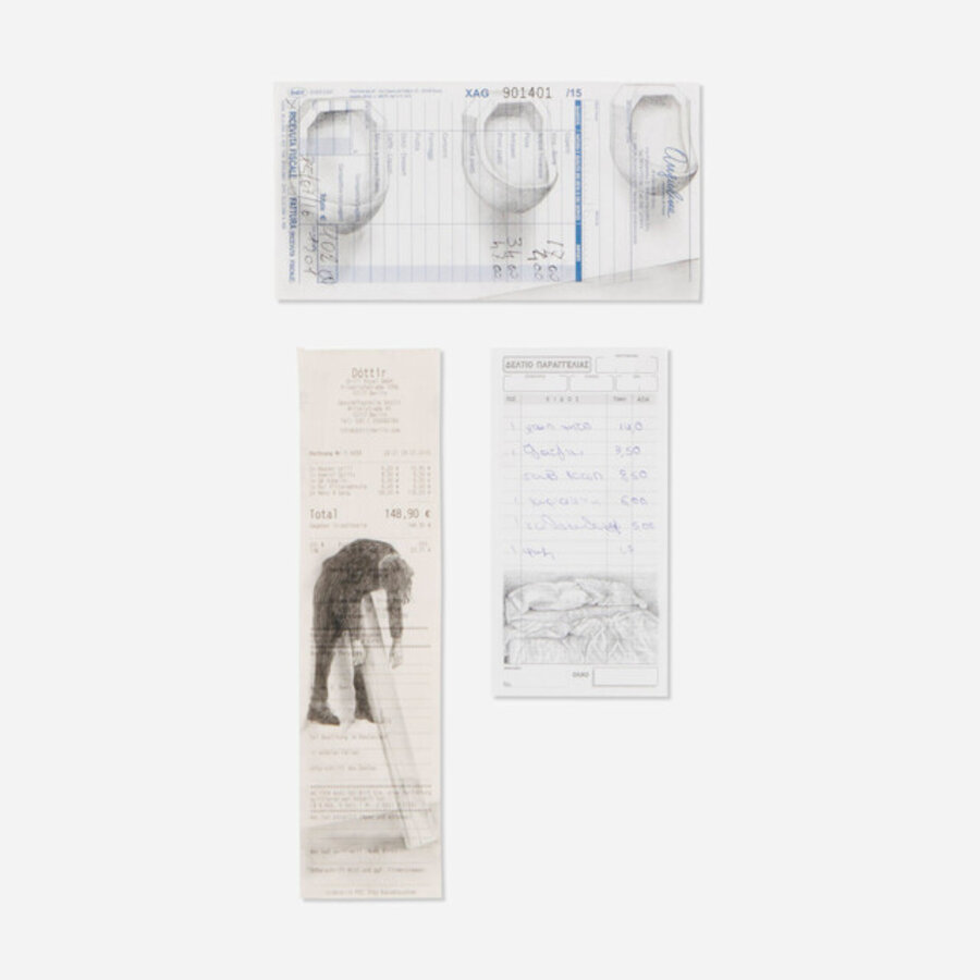 R Gober Urinals; C Ray Blank Piece II; Untitled (three Restaurant Drawings)