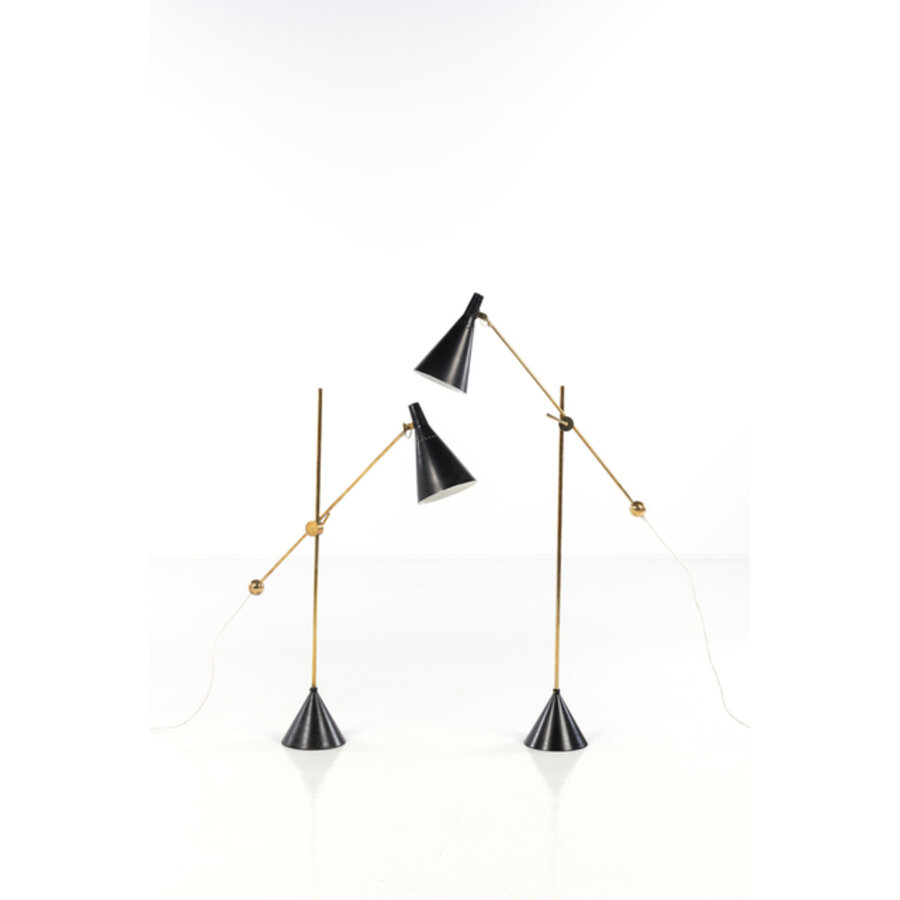 Model K10-11, Pair of floor lamps