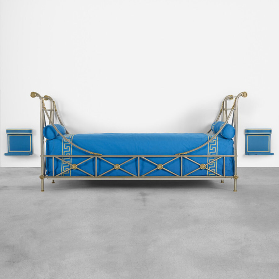 nightstands and linens from the Villa Varenna