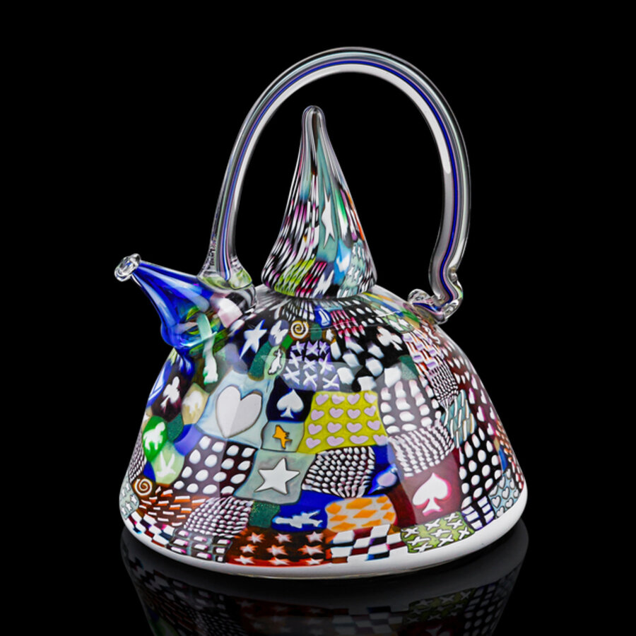 Large Crazy Quilt Teapot