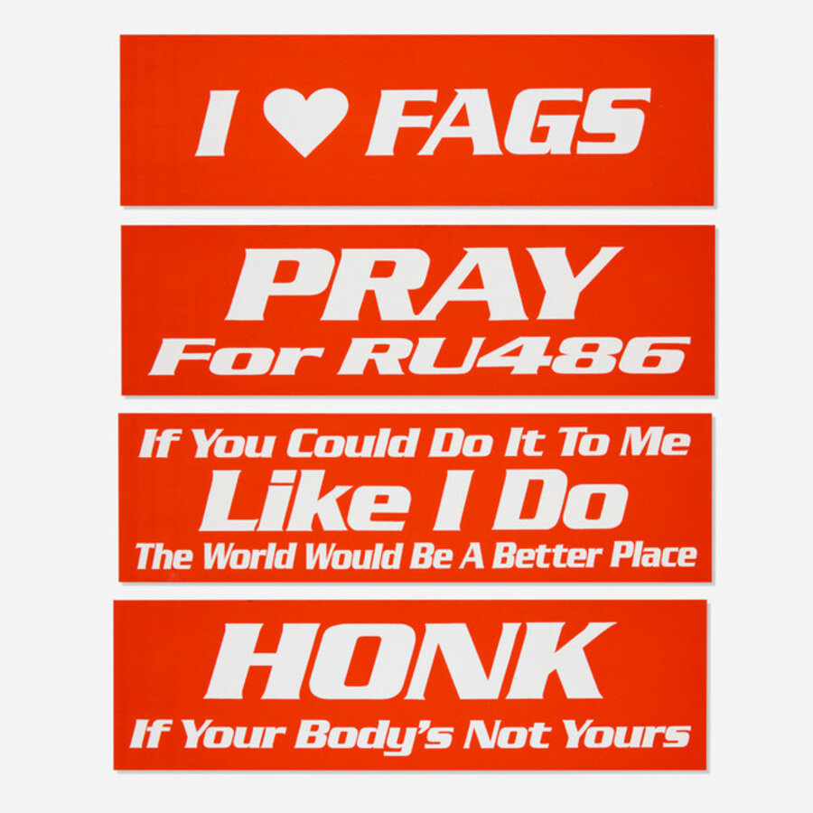 Bumper stickers, set of seven