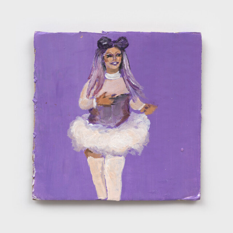 portrait of violet bloom