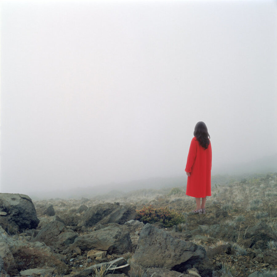 Red Coat and Mountain Vista