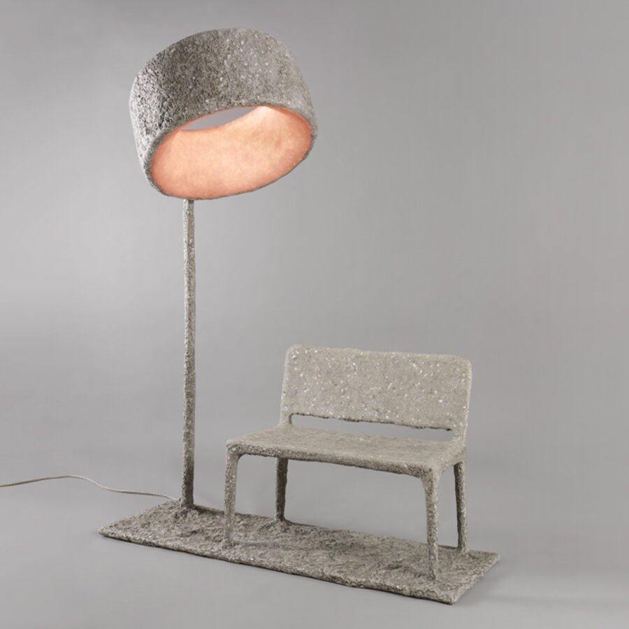 'Luciferase XLII' Luminous Sculpture And Bench