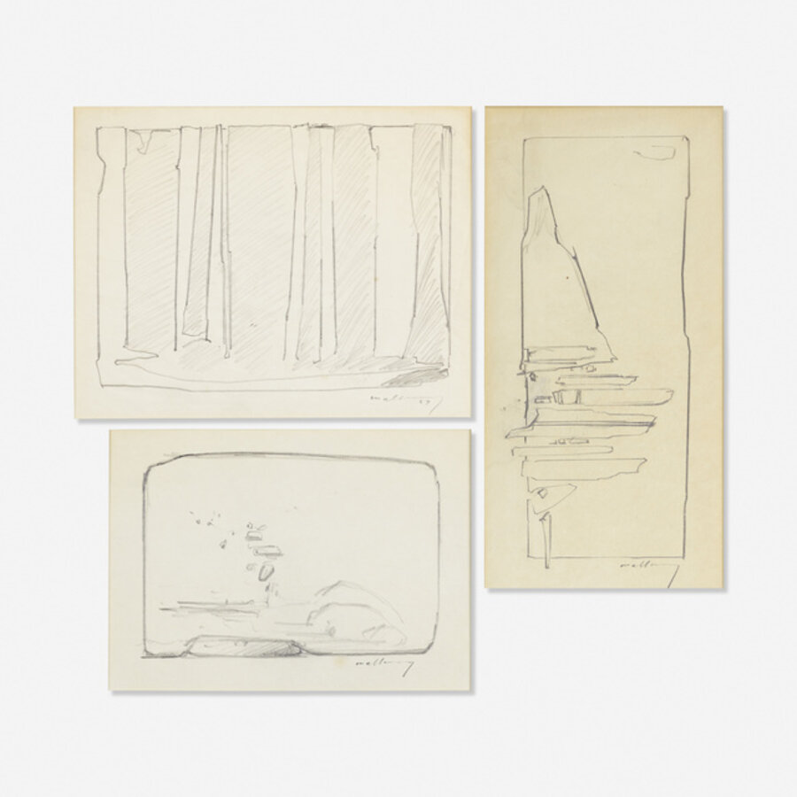Study for Sculpture (three drawings)