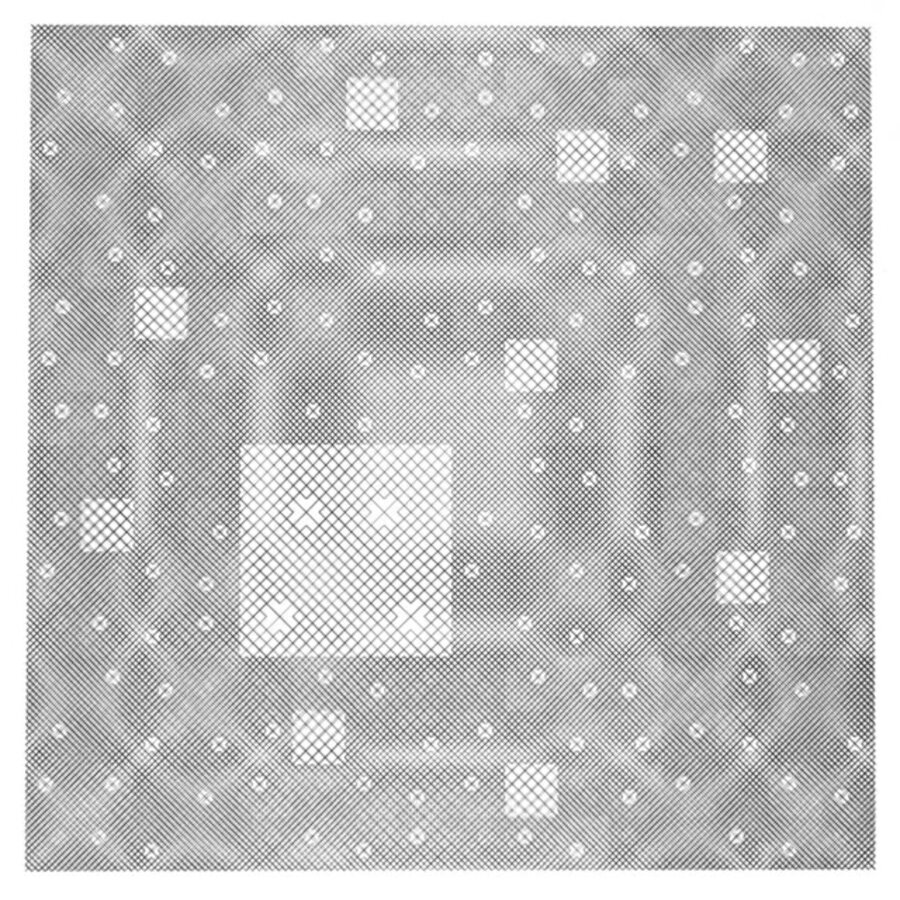 Fractal Moire Ghost
