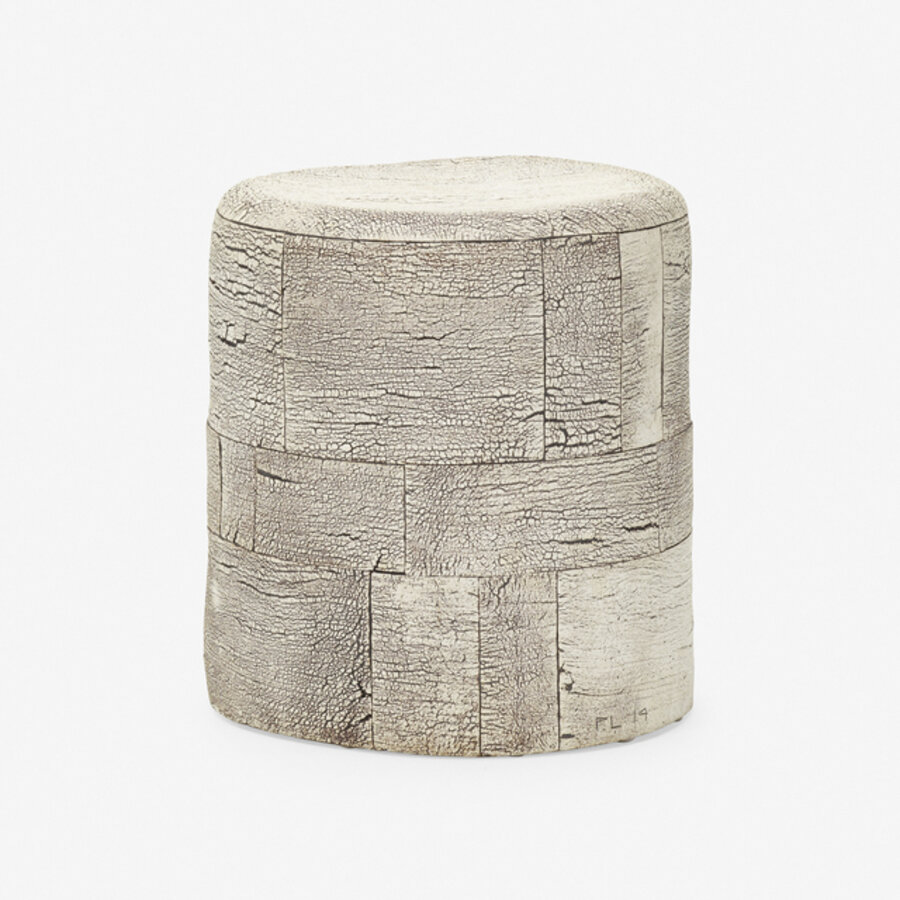 Birchbark drum table