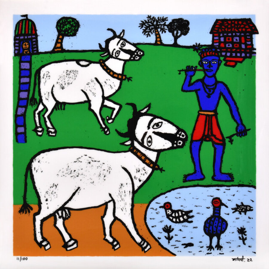 Krishna and Cows
