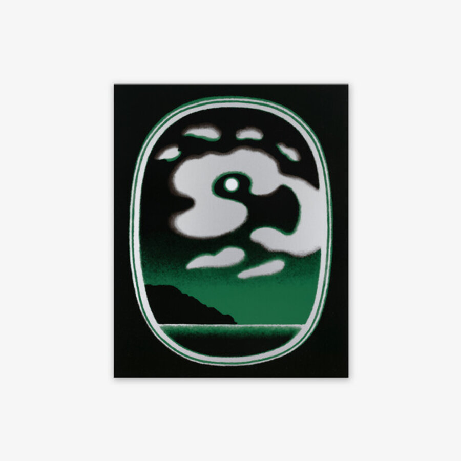 Pleine lune nuages gris (Green)