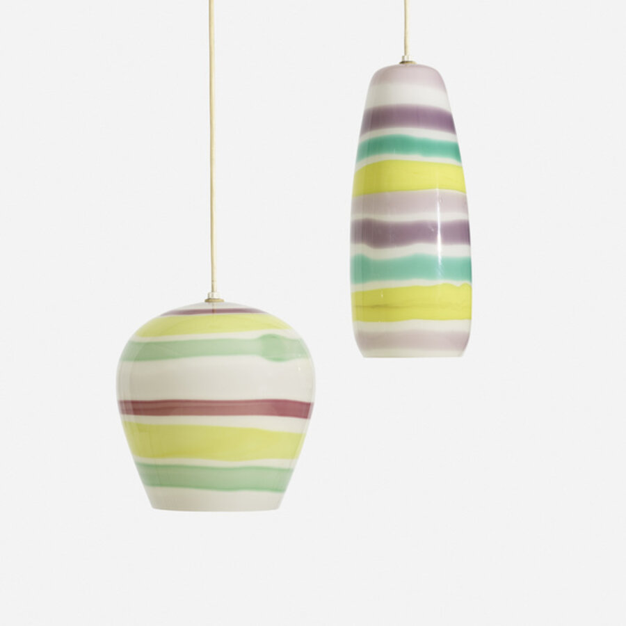 Fasce Orizzontale pendant lamps, model 4034 and model 4035
