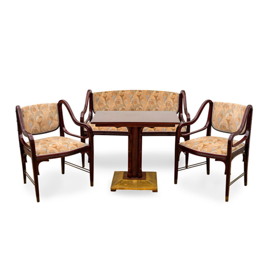 Otto Wagner sitting room suite model nr. 412 J. & J. Kohn design 1901