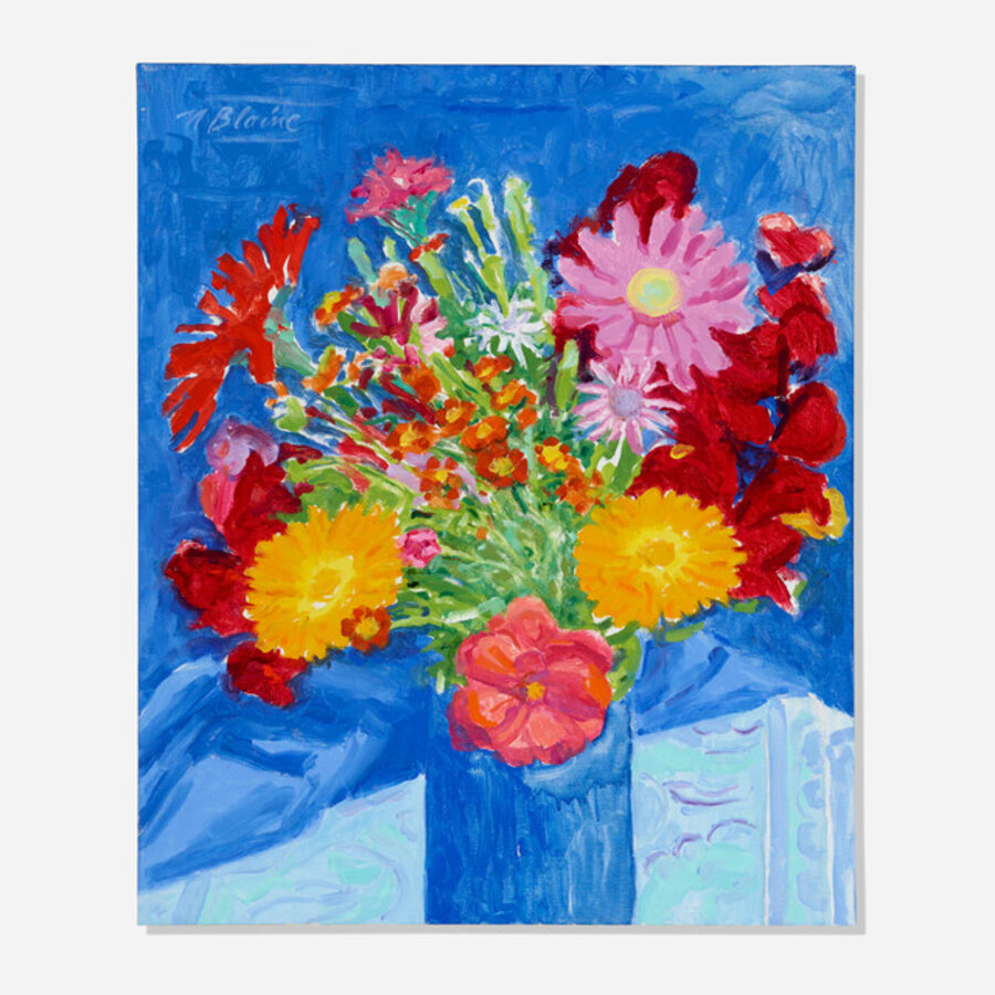 Calendulas & Blue