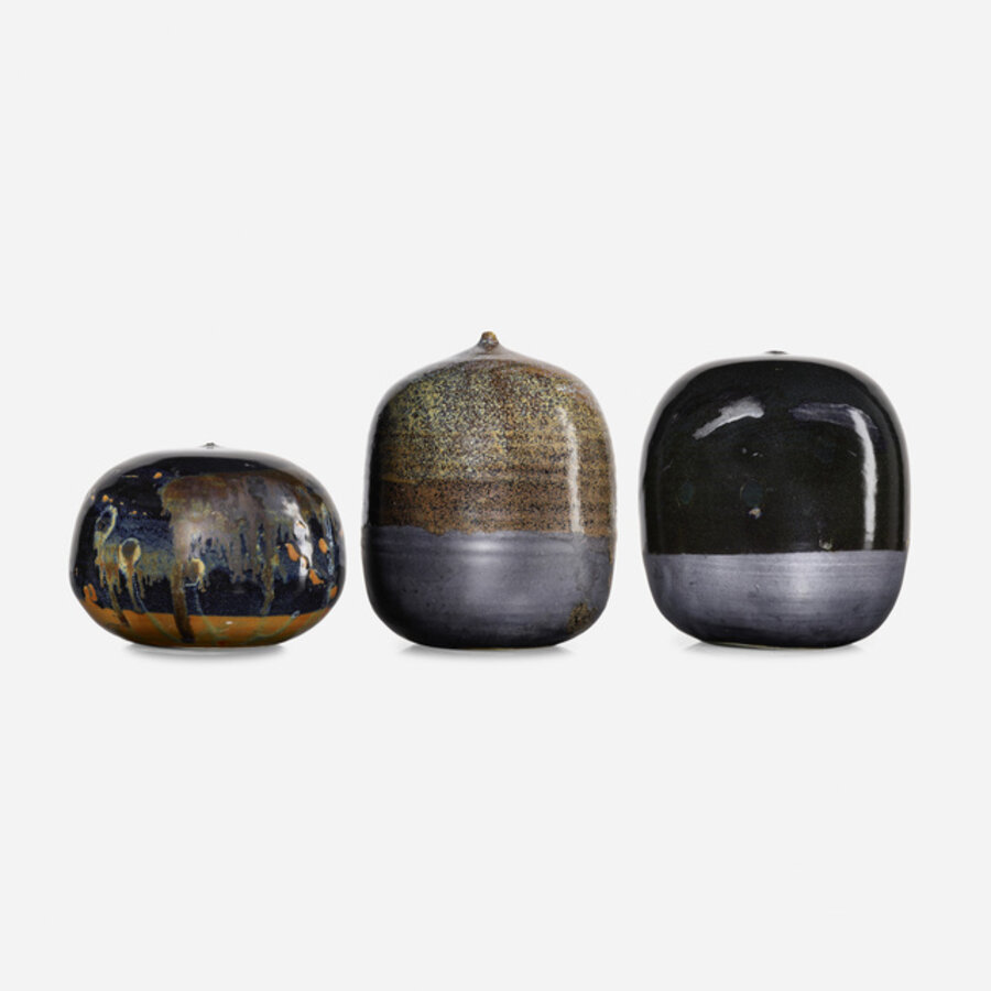 Closed Form vessels, set of three (with rattles)