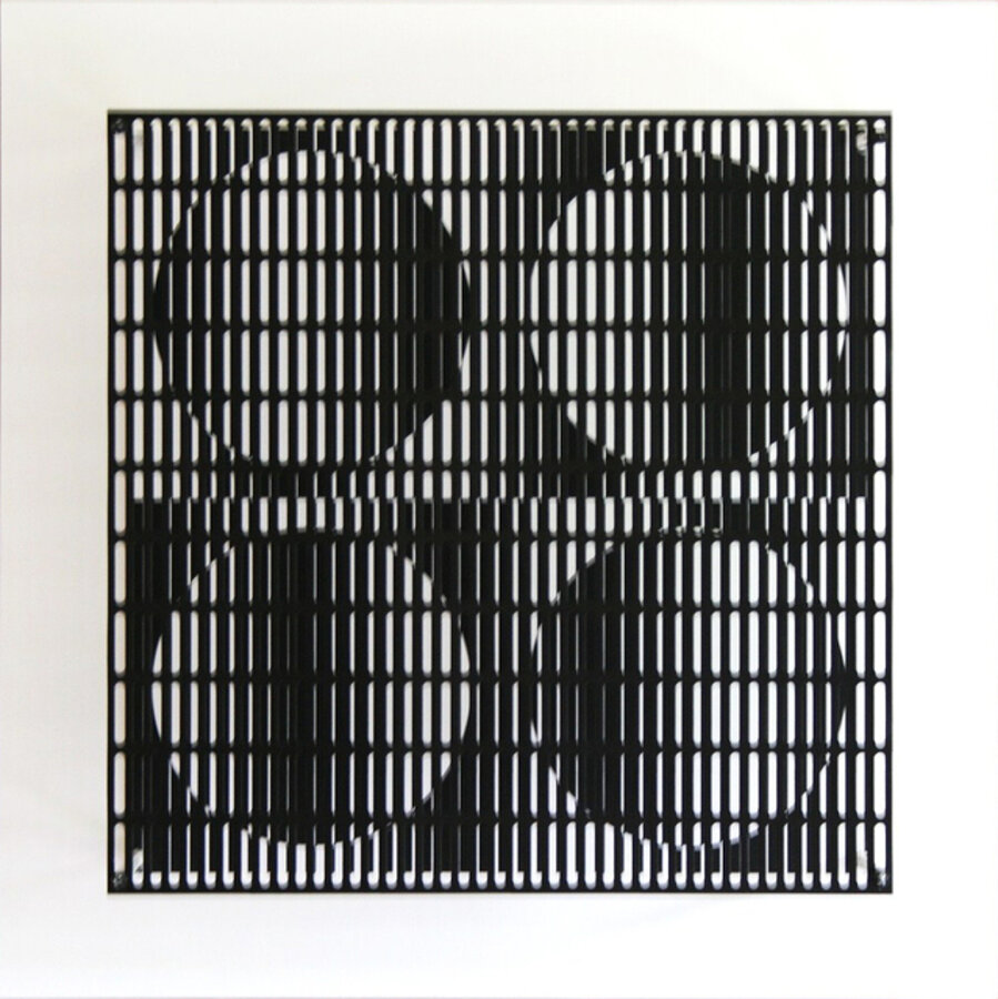 Vibration quatre cercles noir et blanc