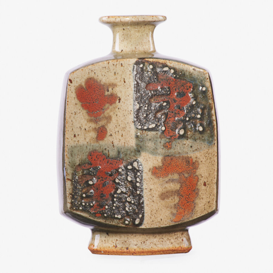 Flattened vase, England