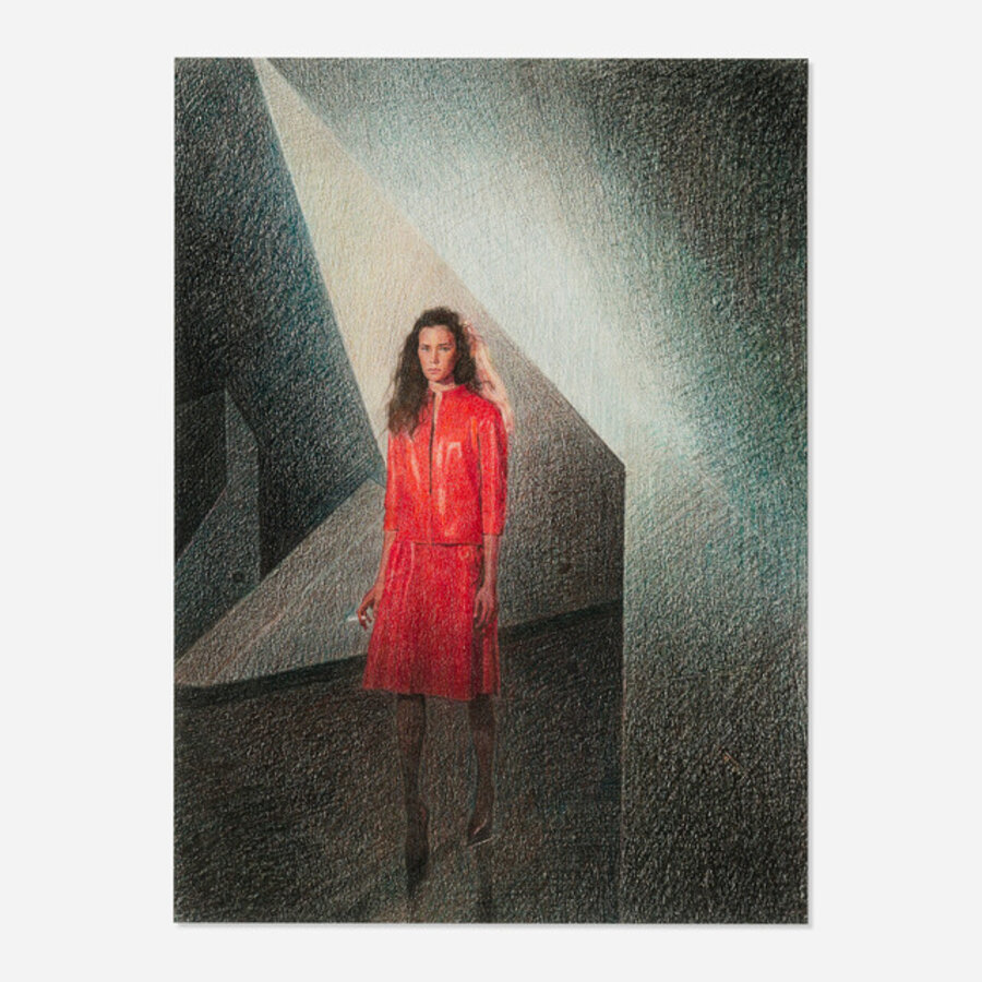 Untitled (Red Cigarette Lady)