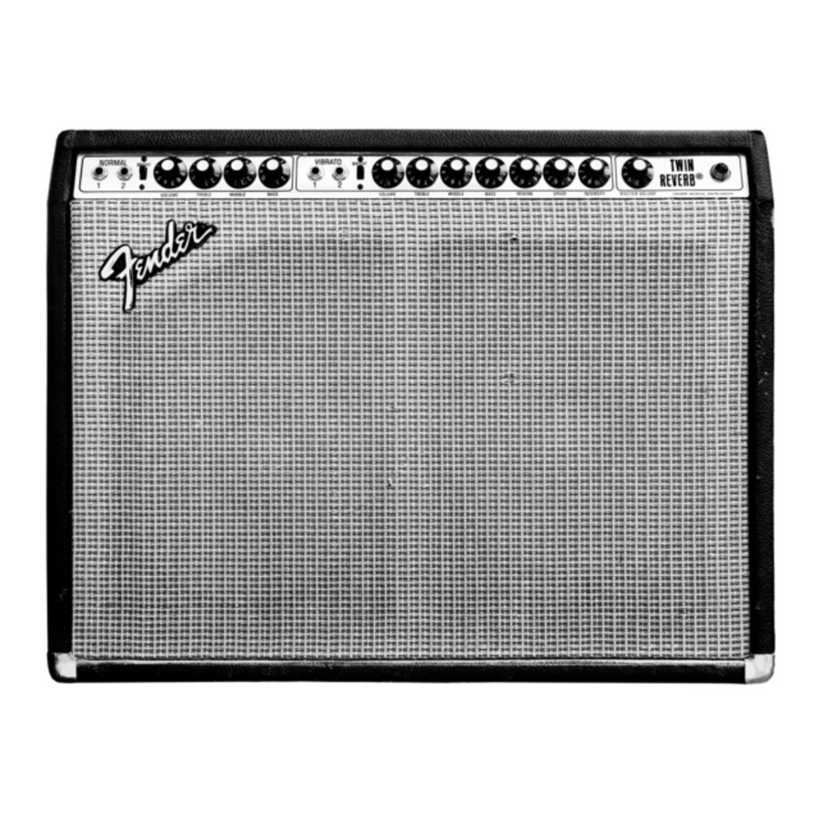 Fender amp - Number 2/5, Argentic photograph laminated on aluminium