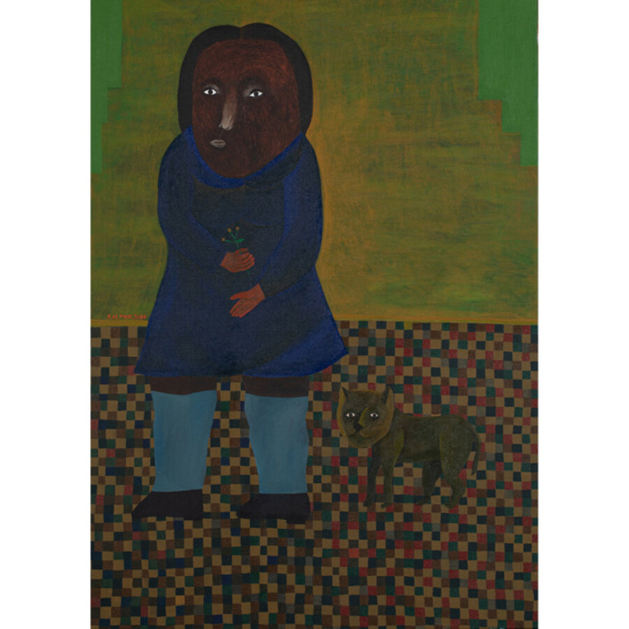 Girl and cat