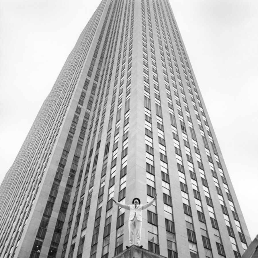 Jonathan Arms Outstretched, Rockefeller Center, New York