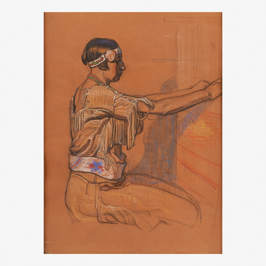 Untitled (Mural Study for Los Angeles Public Library)