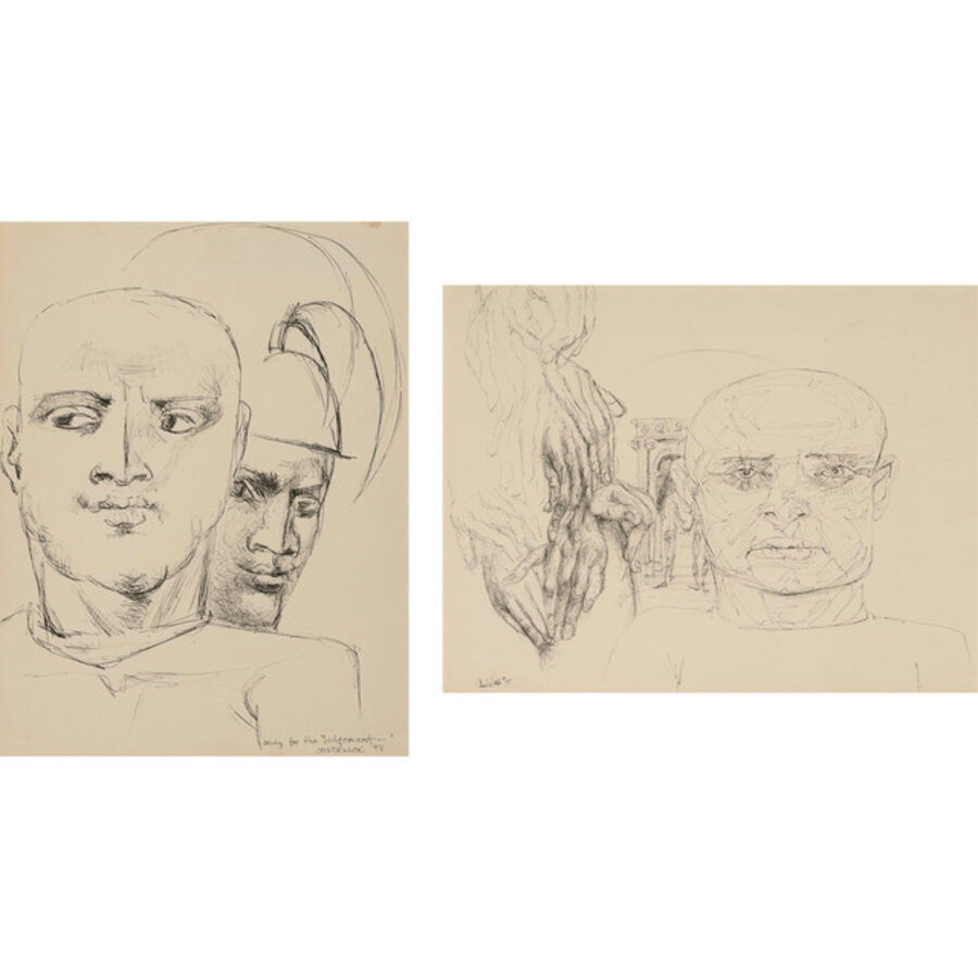 (i) Study for the Judgement; (ii) Untitled