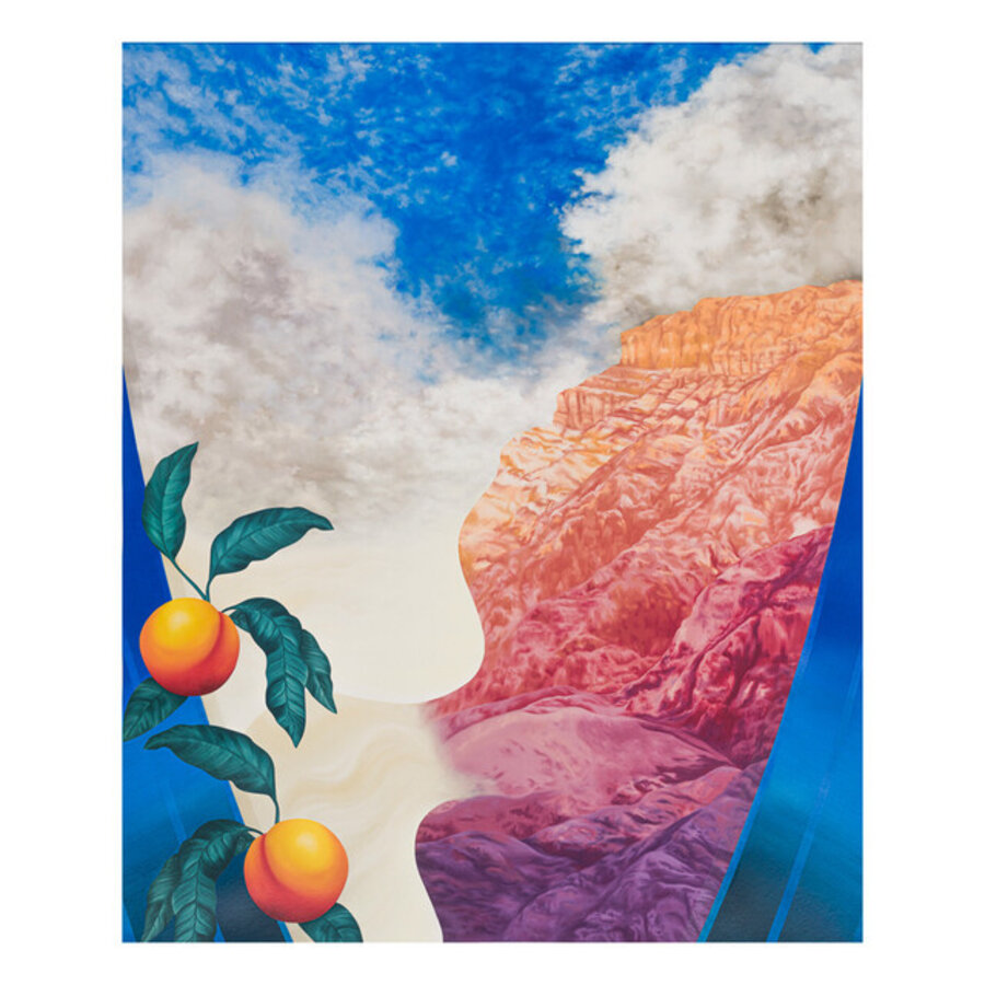 Untitled (Dawn Mountains Iterations With Peaches) 02