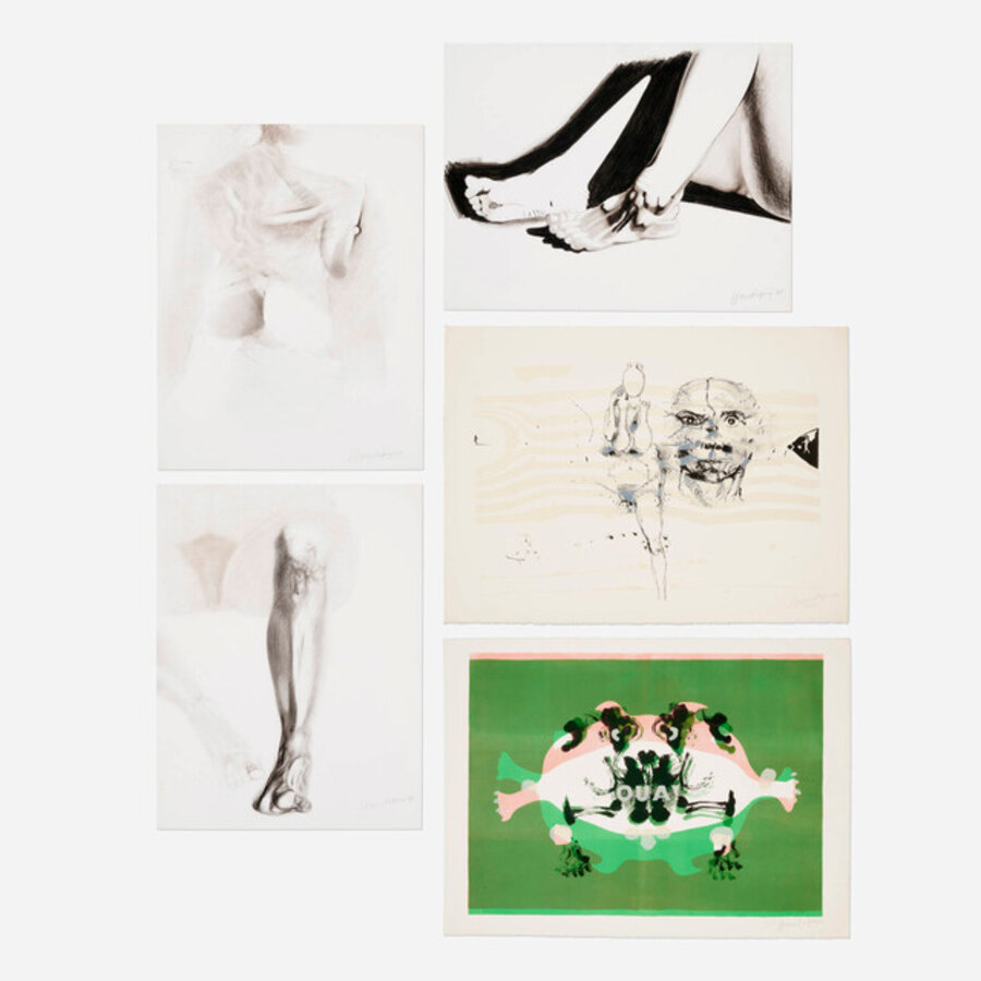 Foot; Feet; Breasts; Untitled; (OUA!) (five works)