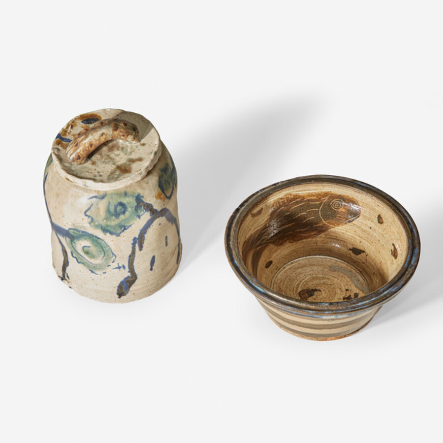 Covered Jar and Bowl, USA