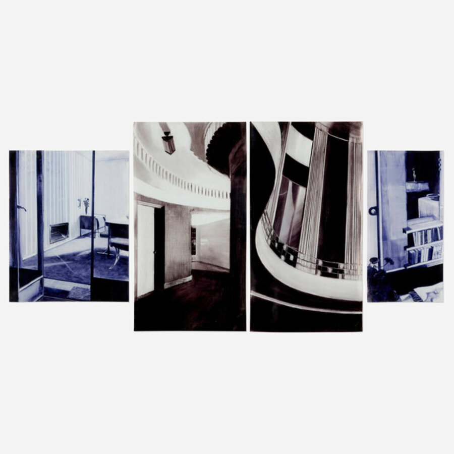 Deskey, Lalique & Tullgren, Glass Rooms, 1932-39 (quadriptych)