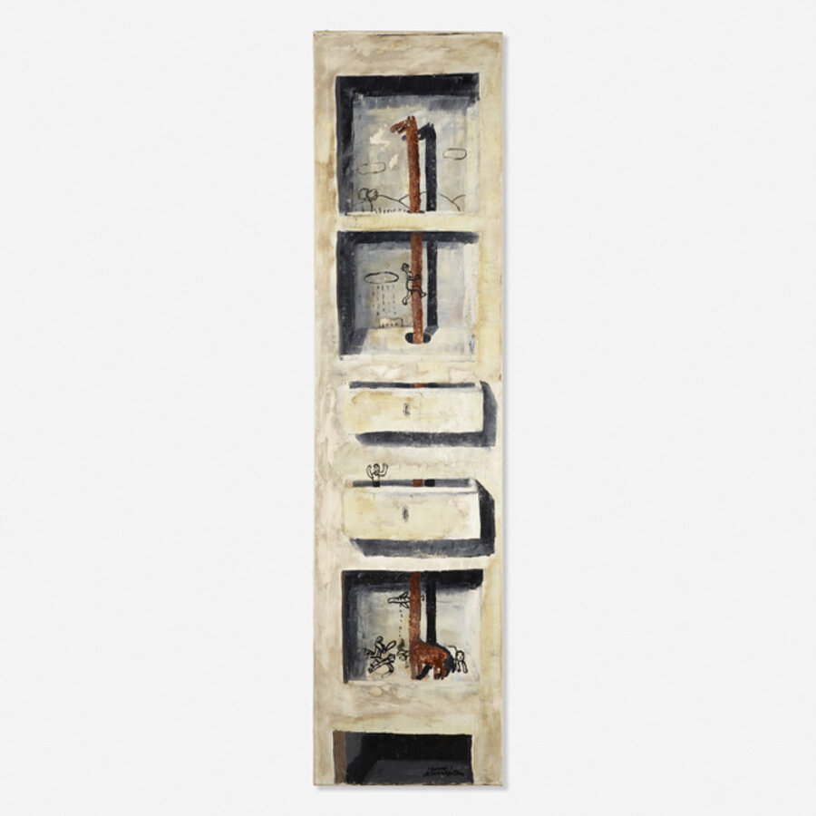 Cabinet with Giraffe