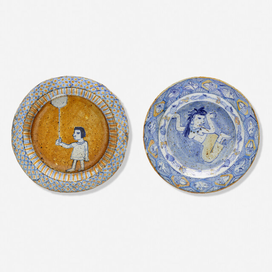Plates, pair