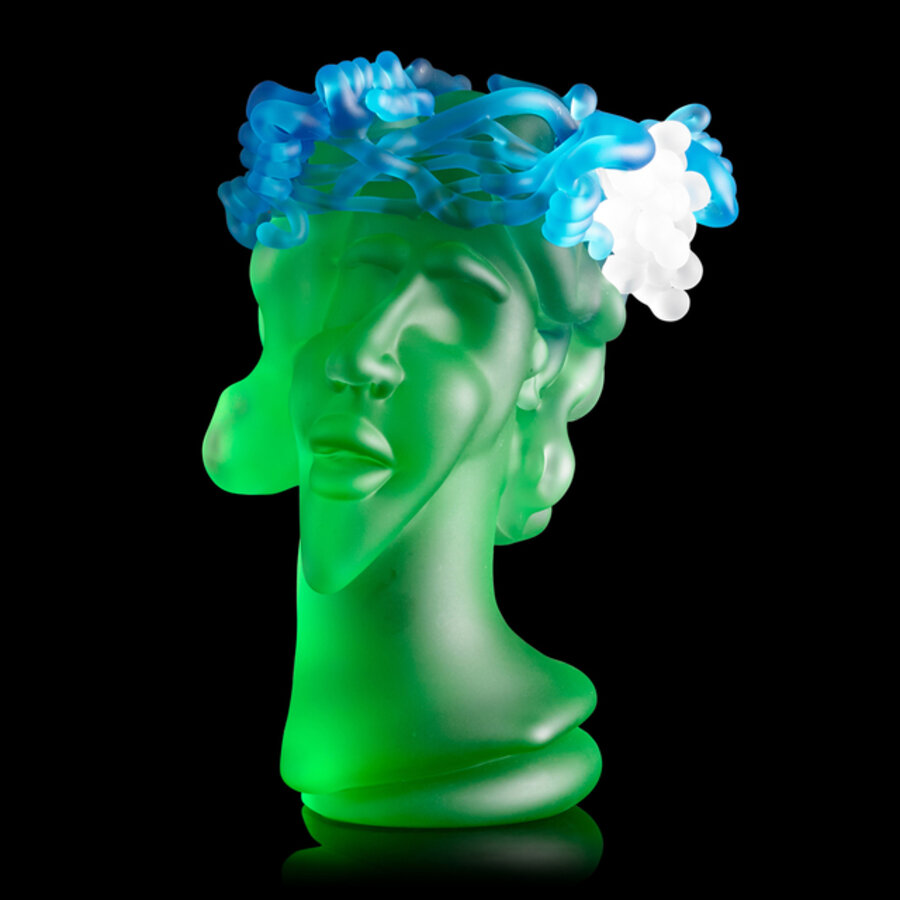 Head with crown of grapes, "Dionysia," Knoxville, TN