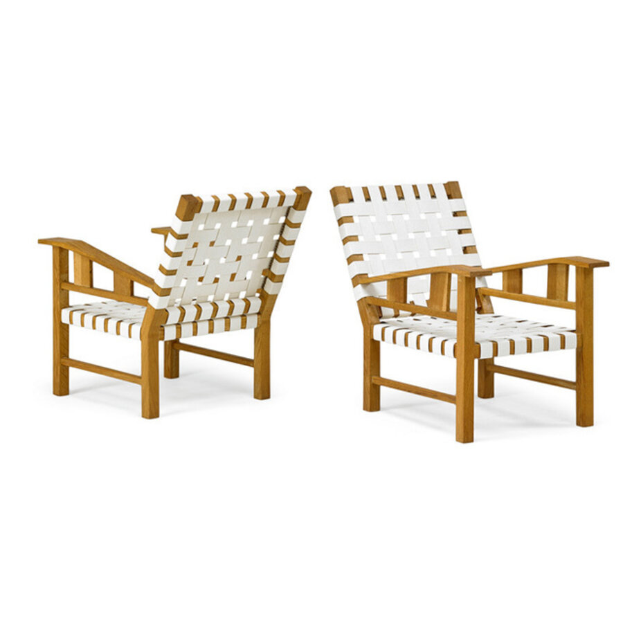 Pair of lounge chairs, France
