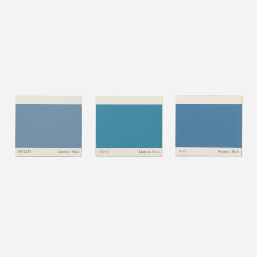 Matisse Blue; Matisse Blue; Picasso Blue (three works)