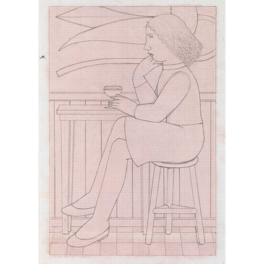 Study for Woman Drinking at the Blue Lotus