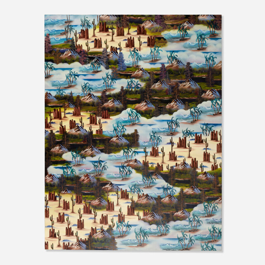 Mountains at Dusk (Windy Waves Zig-Zag)