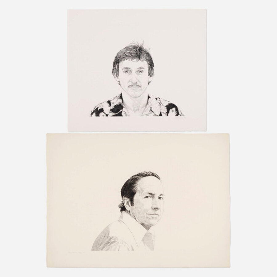Ed Ruscha; Robert Rauschenberg (from the Mentors series) (two works)