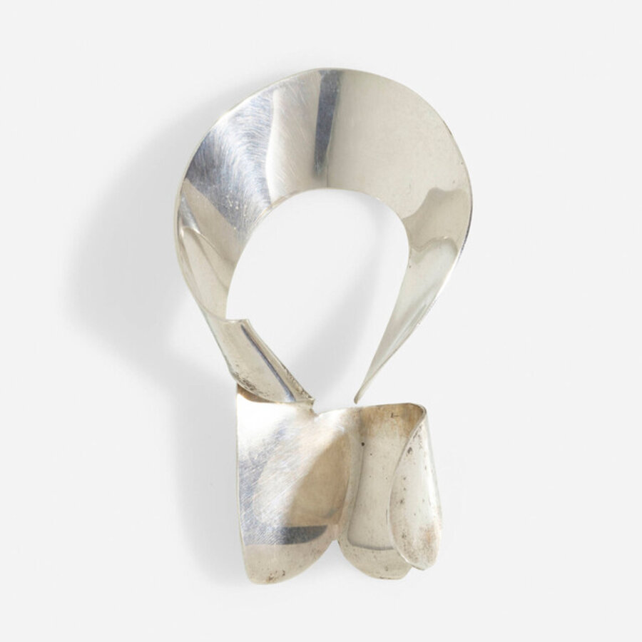 Silver brooch